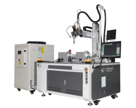 3000W 6 Axis Automatic Fiber Laser Welding Machine for Knife Seal Handle with Feeding Wires
